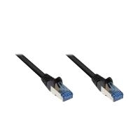 Good Connections RNS - Patch-Kabel - RJ-45 (M) - RJ-45 (M) - 25 cm - SFTP, PiMF - CAT 6a - gepresst, glatt, halogenfrei - Schwarz (8060-H003S)