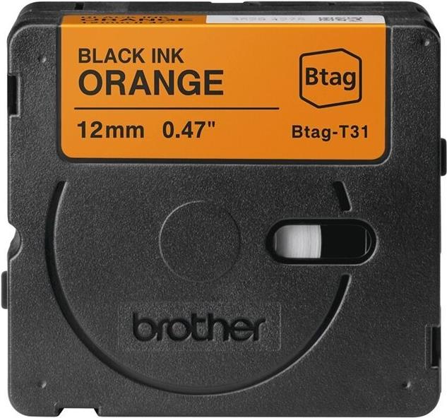 Brother BTAG-T31 nastro per etichettatrice Nero su arancione