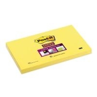 Foglietti riposizionabili Post-itÂ® Super Sticky Notes 76x124 mm 90 ff giallo oro - 655-S