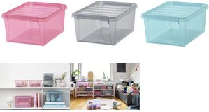 smartstore Aufbewahrungsbox COLOUR 15, 14 Liter, aquamarine Maße: (B)300 x (T)400 x (H)180 mm, Material: PP, mit - 1 Stück (3508976)