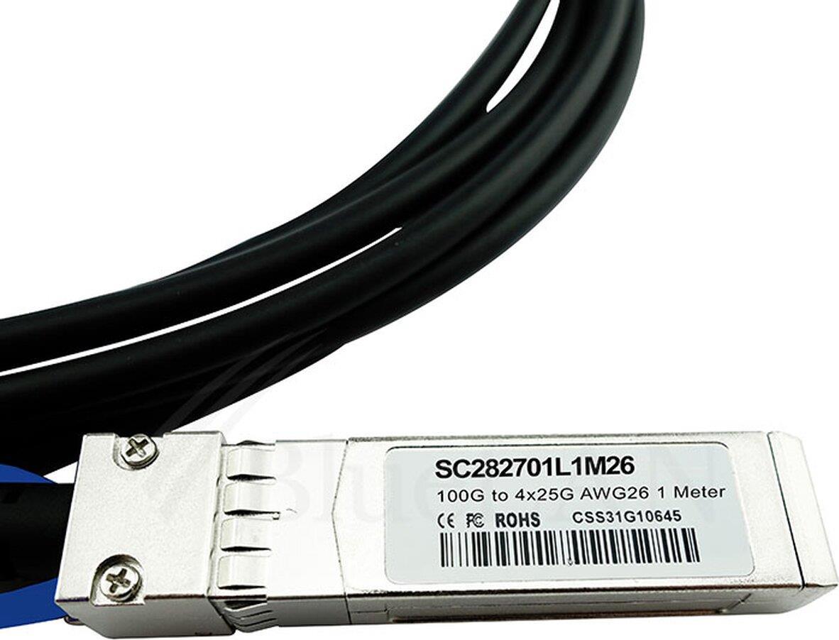 Blueoptics Q28-4S28-DAC-AT-BL Cavo Infiniband QSFP28 4XSFP28 Black (Q28-4S28-DAC-3M-AT-BL)