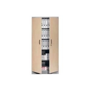 STAHLSCHRANK SILBER/AHORN (100124)