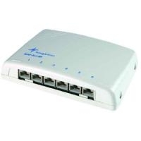 Telegärtner Modular Patch Verteiler Kat.6A, 6 x RJ45 ungeschirmt, integrierter Kontakt-Überbiegeschutz, geeignet - 1 Stück (J02021A0053)