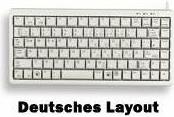 CHERRY Compact-Keyboard G84-4100 - Tastatur - USB - Englisch - US - Hellgrau (B-Ware)