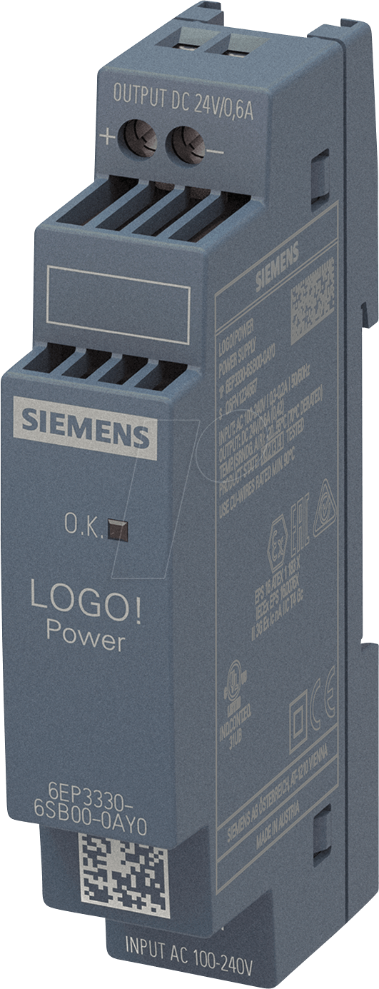 Siemens6EP3330-6SB00-0AY0. Alimentazione Interno Colore del prodotto Multicolore Paese di origine Austria. Peso 100 g Larghezza