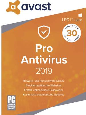 avast Vollversion, 1 Lizenz Windows Antivirus (03247)