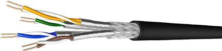 exertis Connect Draka Patchkabel UC900 SS27,Cat.7 Rohkabel, S/FTP, PiMF, schwarz, 500 m Einwegtrommel Paarweise und gesamtgeschirmtes Patchkabel - besser alsCat.7 Rohkabel nach EN 50173-1, 50288-4-2 und ISO/IEC 11801, 61156-5- 1000 MHz- paarweise und