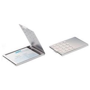 DURABLE Business Card Holder - Visitenkartenkasten - verchromtes Metall - Silber (2440-23)