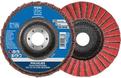 Pferd POLIVLIES-Fächerscheibe PVZ 115 CO-COOL 60 / A 100 G 44695101 Durchmesser 115 mm 5 St. (44695101)