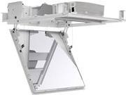 Kindermann - Klammer - motorisiert - für Projektor - weiß, RAL 9003 - Deckenmontage