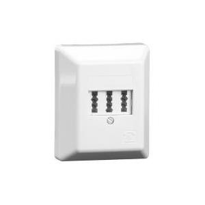 METZ TAE 3x6 NFN AP - Wanddose - TAE-NFN - Pearl White, RAL 1013 - 3 Ports - 1 Stück (130560-I)