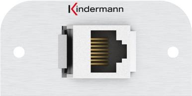 Kindermann 7441000526 Presa RJ-45 in alluminio (7441000526)