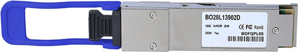 Kompatibler Ericsson LG RDH10272/16 QSFP28 Transceiver, MPO/MTP Anschluss, 100GBASE-PSM4, Singlemode Fiber, 4xWDM, 2KM, 0°C/+70°C, DDM (RDH10272/16-BO)