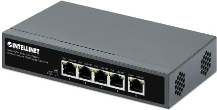 Intellinet 562010 switch di rete Non gestito Gigabit Ethernet (10/100/1000) Supporto Power over Ethernet (PoE) Nero