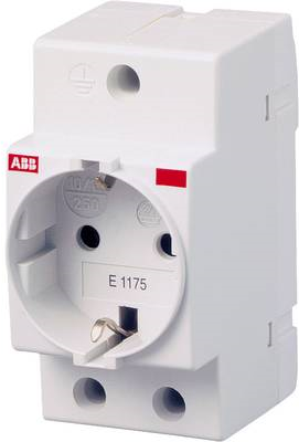 ABB Hutschienen-Steckdose ohne Klappdeckel 16 A 250 V/AC 2CSM210000R0721 (2CSM210000R0721)