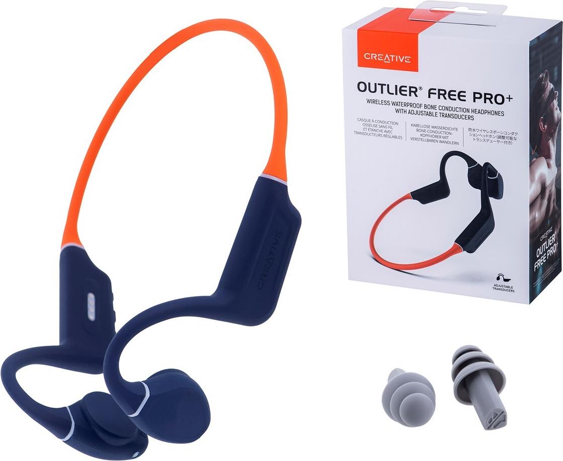 CREATIVE Outlier Free Pro Plus Kopfhörer mit Knochenleitung, orange (51EF1081AA002)