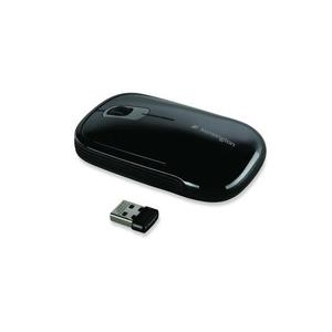 Kensington PilotMouse Optical Wireless Special Edition - Maus - optisch - 3 Taste(n) - drahtlos - RF - kabelloser Empfänger (USB) - Silber, midnight metallic black (K72334EU)