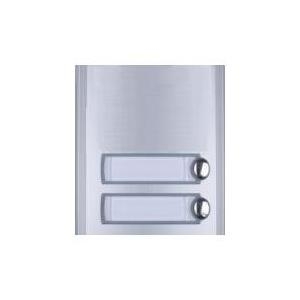 Ruftastenmodul mit 2 Tasten Aluminium Blende
