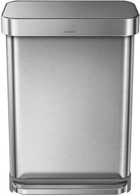 simplehuman CW2023 pattumiera 55 l rettangolare in acciaio inox (CW2023)