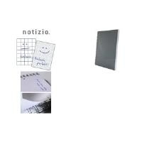 AVERY Zweckform Notizbuch Notizio, DIN A4, kariert, Karton 80 Blatt, Spiralbindung, 90 g/qm satiniertes Papier, mit (7013)