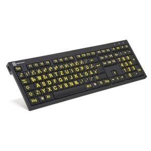 Logickeyboard Xl Print Pc Slim Line Nero Tastatur Lkb Lpyb Bjpu De