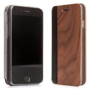 Woodcessories EcoFlip - Business für iPhone 7 - walnuss - traditionelle Handarbeit - Smarter Magnetverschluss - Standfunktion (228902)