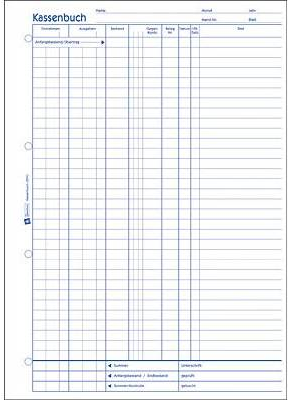 weiß Avery Zweckform® 426 Kassenbuch 100 Bl. A4 nach Steuerschiene 300