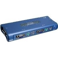 TRENDnet TK 400K - KVM-Switch - PS/2 - 4 x KVM port(s) - 1 lokaler Benutzer - Desktop (TK-400K)