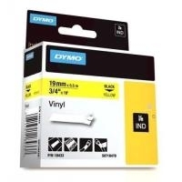 DYMO 19mm RHINO Coloured Vinyl nastro per etichettatrice D1 (Dymo 18433 19mm Yellow Vinyl Tape - S0718470)