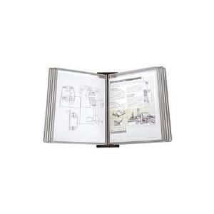 tarifold BLACK LINE METALLISCH Wandsichttafelsystem, DIN A4 idealer Lesewinkel, Maße: (B)243 x (T)360 x (H)500 mm (414350)
