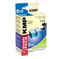 KMP S1D Double Pack - 2er-Pack - 34 ml - Schwarz - Schwarz - Tintenpatrone (Alternative zu: Samsung INK-M40) - für Samsung SF-330, 331P, 335, 335T, 340, 341P, 345TP, 360, 361P, 365TP