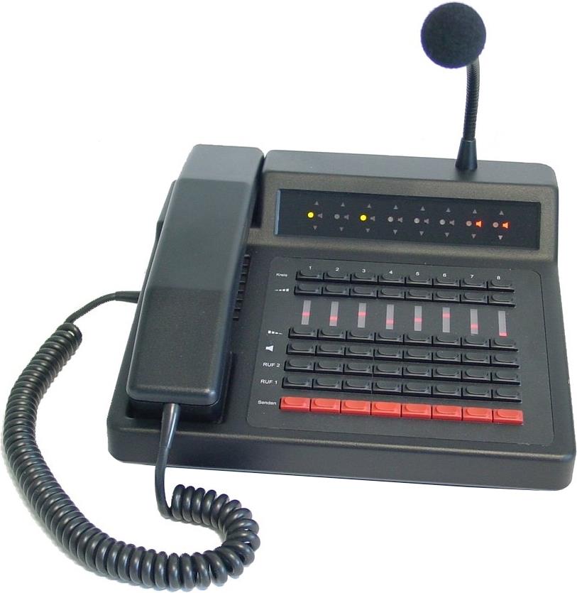 FunkTronic Major BOS 8V, Bedienstelle mit Netzwerkanschluss (VoIP) für bis zu acht Funksprechkreise (640080)