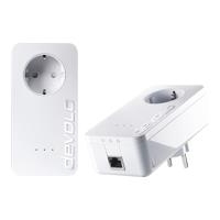 Devolo dLAN 650+ - Starter Kit - Bridge - GigE, HomePlug AV (HPAV) - an Wandsteckdose anschließbar (Packung mit 2)