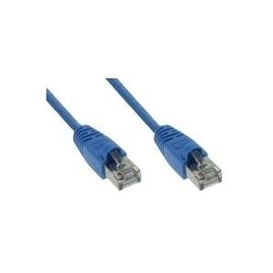 Cavo patch S-STP (PIMF) Cat 6 blu cavo patch da 10 m con protezione antipiega particolarmente stretta (71501B)