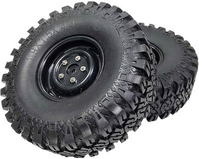 Absima 1:10 Crawler Kompletträder Mud Terrain 2 St. (2500035)
