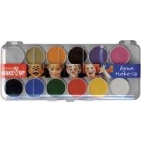 C.KREUL Schminkkasten Fantasy Make Up, 12 Farben wasserlösliche Kinderschminke, kosmetikgerecht nach EU- (37071)