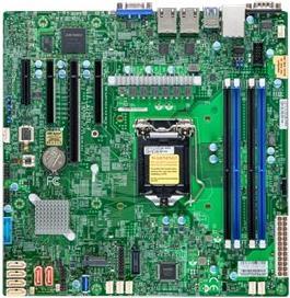SUPERMICRO X12STL-F - Motherboard - micro ATX - LGA1200-Sockel - C252 Chipsatz - USB 3.2 Gen 1 - 2 x Gigabit LAN - Onboard-Grafik