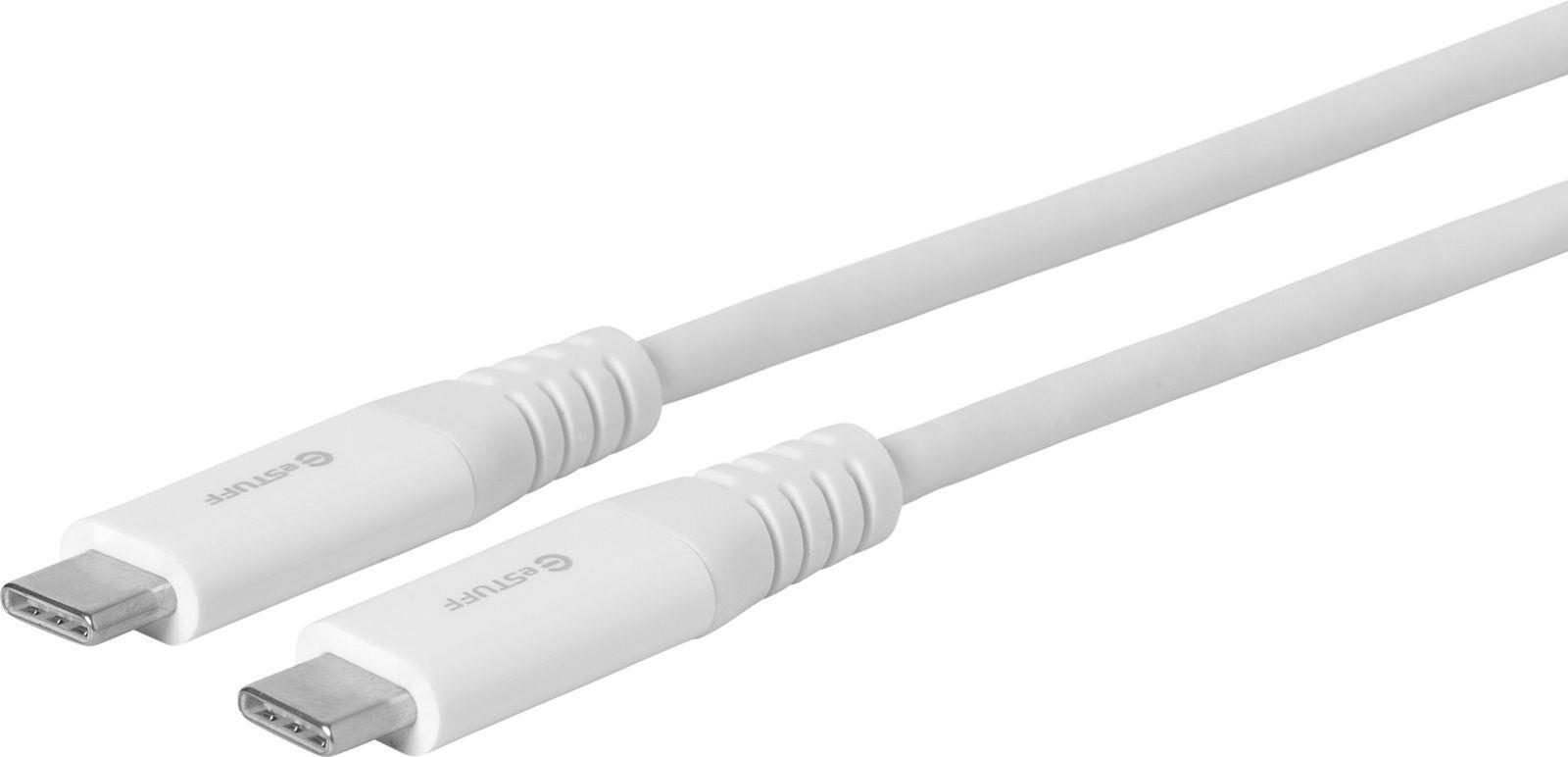 eSTUFF ES604301 cavo USB 3 m USB 2.0 USB C Bianco (USB-C - C Cable 3m White - USB-C Male - USB-C Male White - USB 2.0. Supports