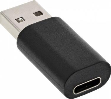 InLine - USB-Adapter - USB (M) bis USB-C (W) - USB2.0 - Schwarz (33301I)