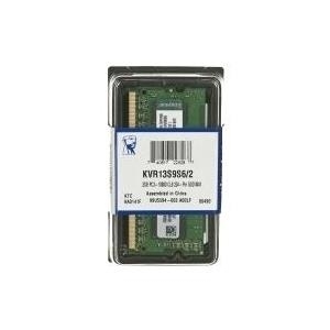 Kingston ValueRAM - Memory - 2GB - SO-DIMM, 204-polig - DDR3 - 1333 MHz / PC3-10600 - CL9 (KVR13S9S6/2)