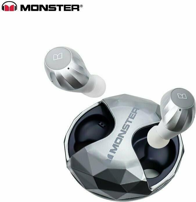 Monster - Clarity HD Airlinks - Bluetooth Headset - Silber (840046200015)