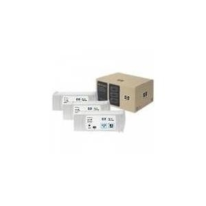 Hewlett-Packard HP 83 - 3er-Pack - hell Cyan - Original - Tintenpatrone - für DesignJet 5000, 5000ps, 5000ps uv, 5000uv, 5500 uv, 5500ps, 5500ps uv (C5076A)