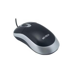 MS-TECH SM-25, Maus, USB (schwarz/silber, Retail) (SM-25 USB)
