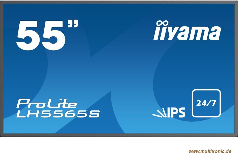Iiyama ProLite LH5565S-B1 - 140 cm (55) Klasse (138.8 cm (54.6) sichtbar) LED-Display - Digital Signage - 1080p (Full HD) 1920 x 1080 - Schwarz
