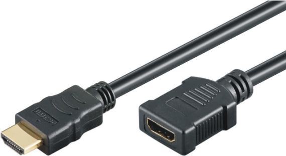 M-Cab 7200242 cavo HDMI 5 m HDMI tipo A [Standard] Nero (5M HDMI CABLE 4K30HZ EXTENSION - UHD 3D 2160P HI-SPEED W/E)