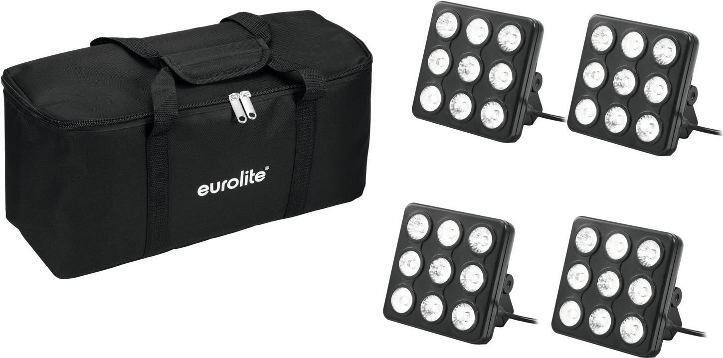 EUROLITE Set 4x LED Party Panel RGB+UV + Soft-Bag (20000962)