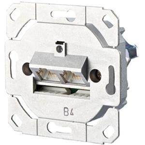 METZ CONNECT BTR E-DAT design 8/8(8) UP0 - Anschlussdose, unterputz - RJ-45 X 2 - 2 Ports (1307441200-I)