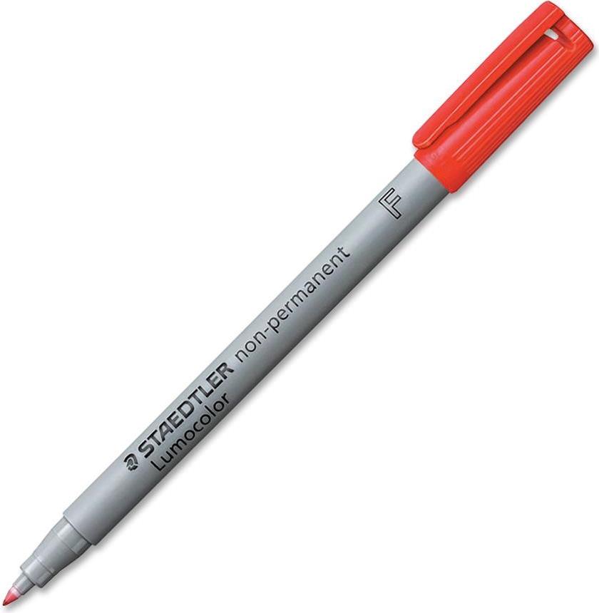 Penna a punta sintetica Staedtler LumocolorÂ® non-permanente 316 F 0,6 mm rosso - 316-2