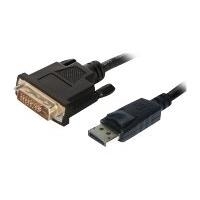 Cavo di collegamento Helos, DisplayPort St./DVI-D St., FULL HD, BASIC, 1,0 m, nero