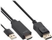 Cavo convertitore da HDMI a DisplayPort - 4K - nero-oro - 3 m